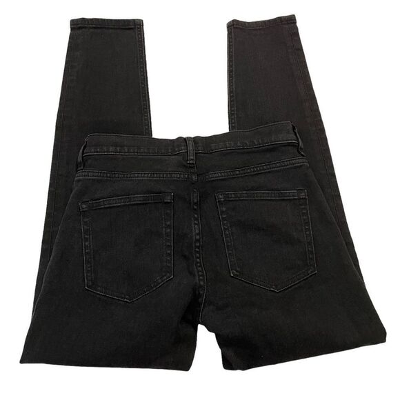 Everlane Black High Rise Jeans, stretchy size 27 regular - Picture 3 of 9